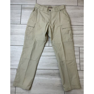 5.11 Tactical TDU Ripstop Pants Men's Beige Cargo Pockets Size 34x34‎